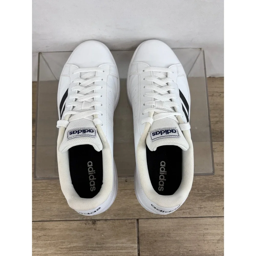 Adidas Grand Court 2.0 Men‎ White Black Stripes Casual Sneakers Shoes Size 8